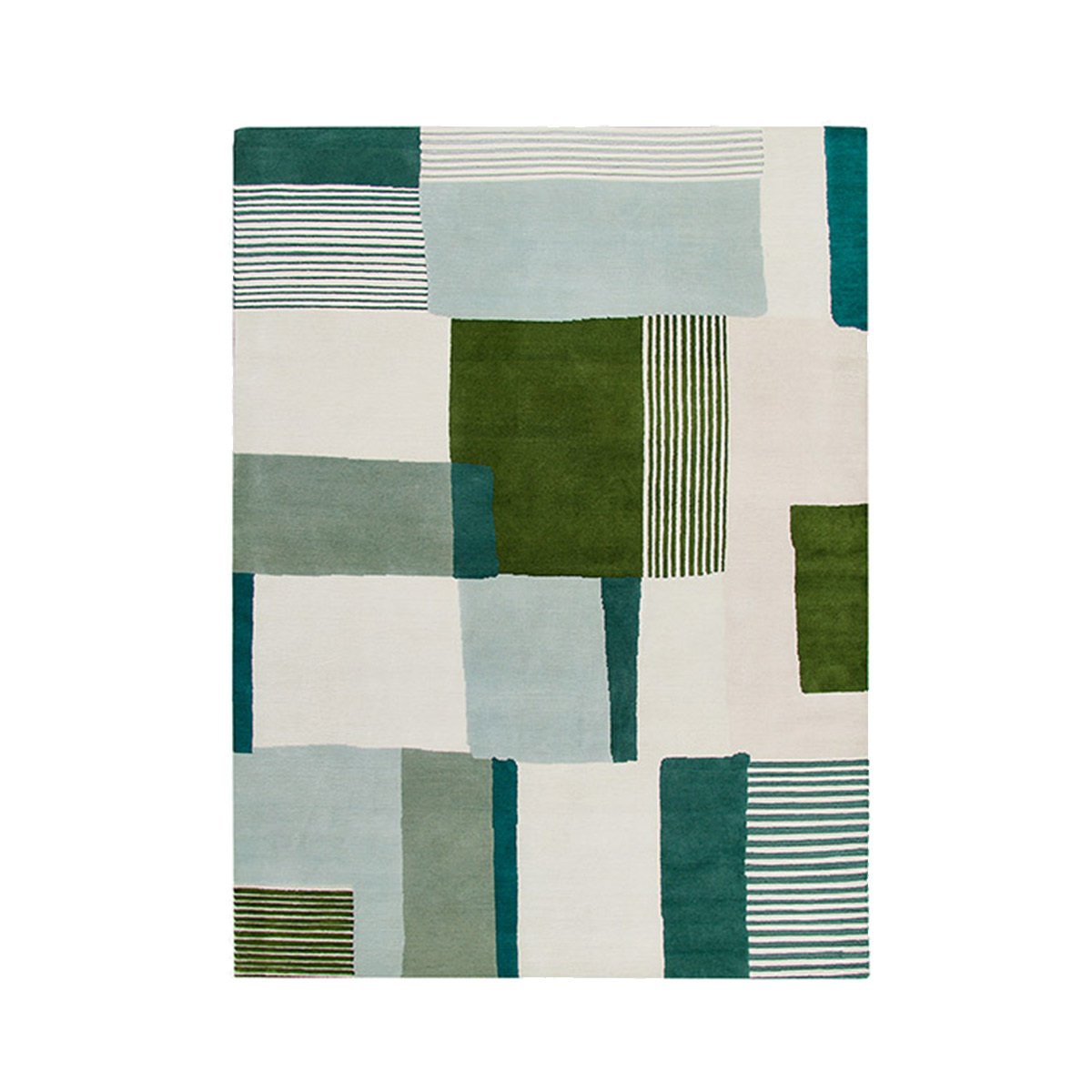 Carpet Boro, Eucalyptus - 170 x 240 cm - Wool / Cotton - image 1