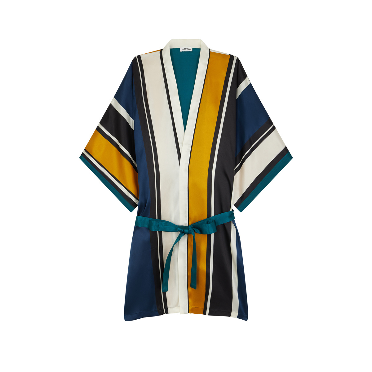 Kimono Prisca, Rayure Iconique - 100% Soie - image 1
