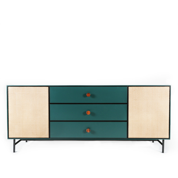 Sideboard Essence, Green - L180 x W45 x H75 cm - Lacquered wood - image 1