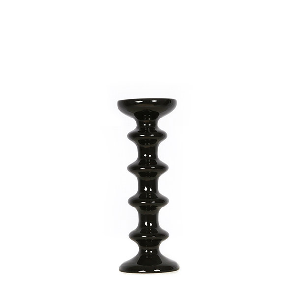 Candlestick Slave, Black - H25 cm - Ceramic - image 1