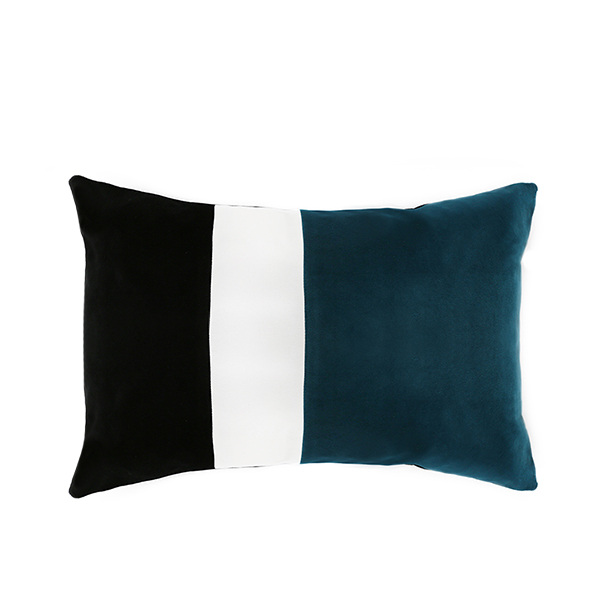 Cushion Sicilia, Blue Sarah - 55 x 40 cm - Velvet - image 1