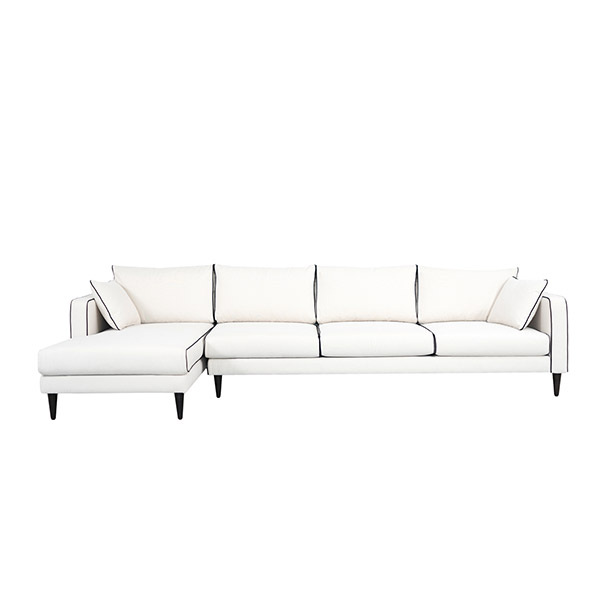 Noa corner sofa - Left angle, L230 x P150 x H75 cm - Cotton - image 1