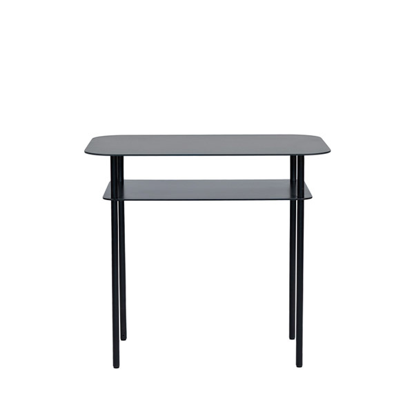 Side table Kara, Black Radish - L60 x L40 x H55 cm - Raw steel - image 1