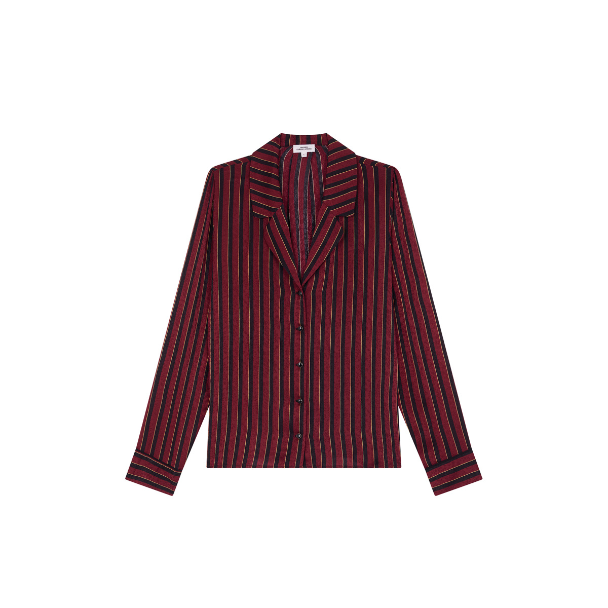 Shirt London, Ruby striped - 100% Silk - image 1