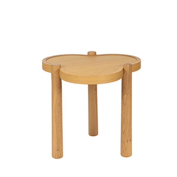 Table Agape, Natural - D52 x H50 cm - Oak - image 1