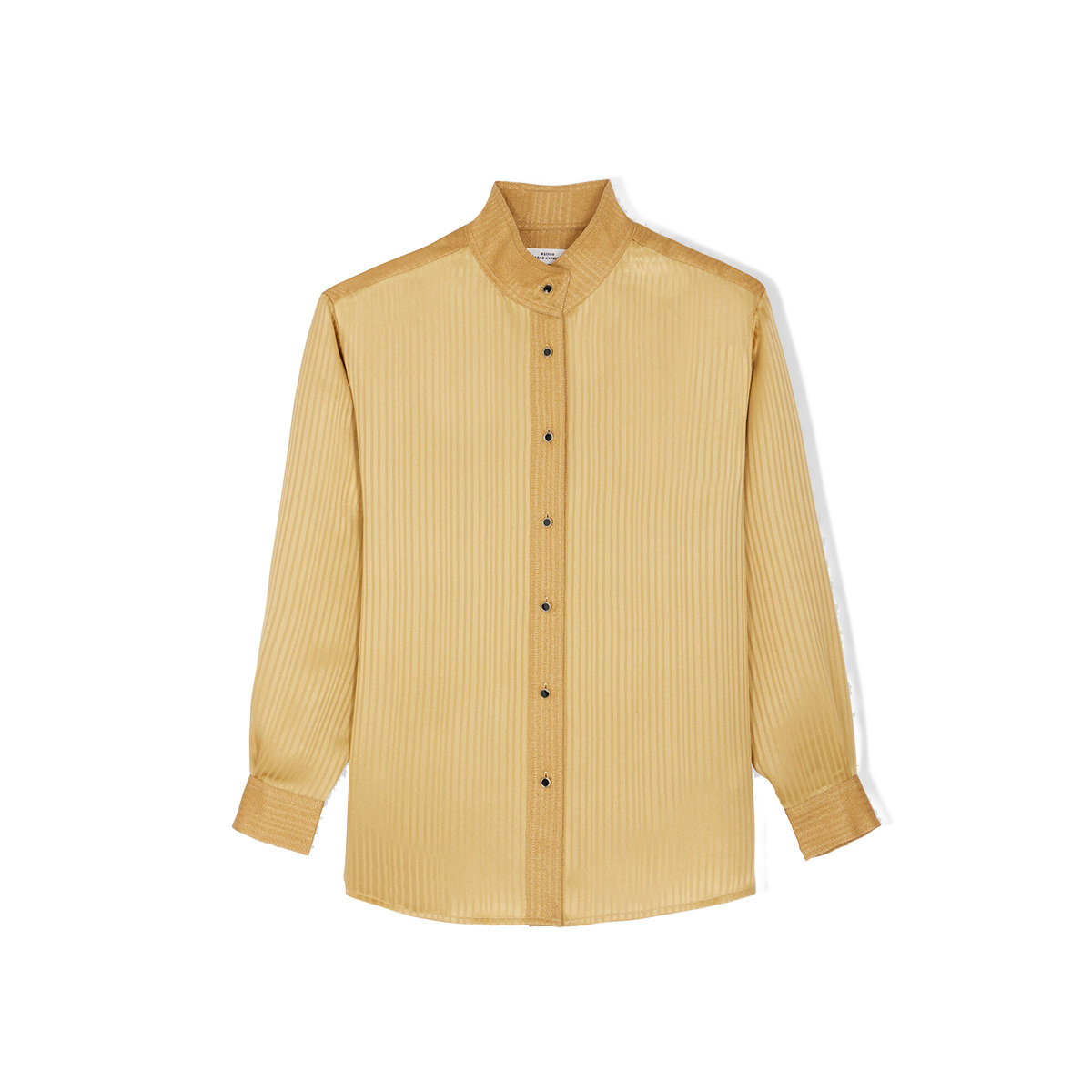 Valois shirt, Jacquard Doré - Silk - image 1