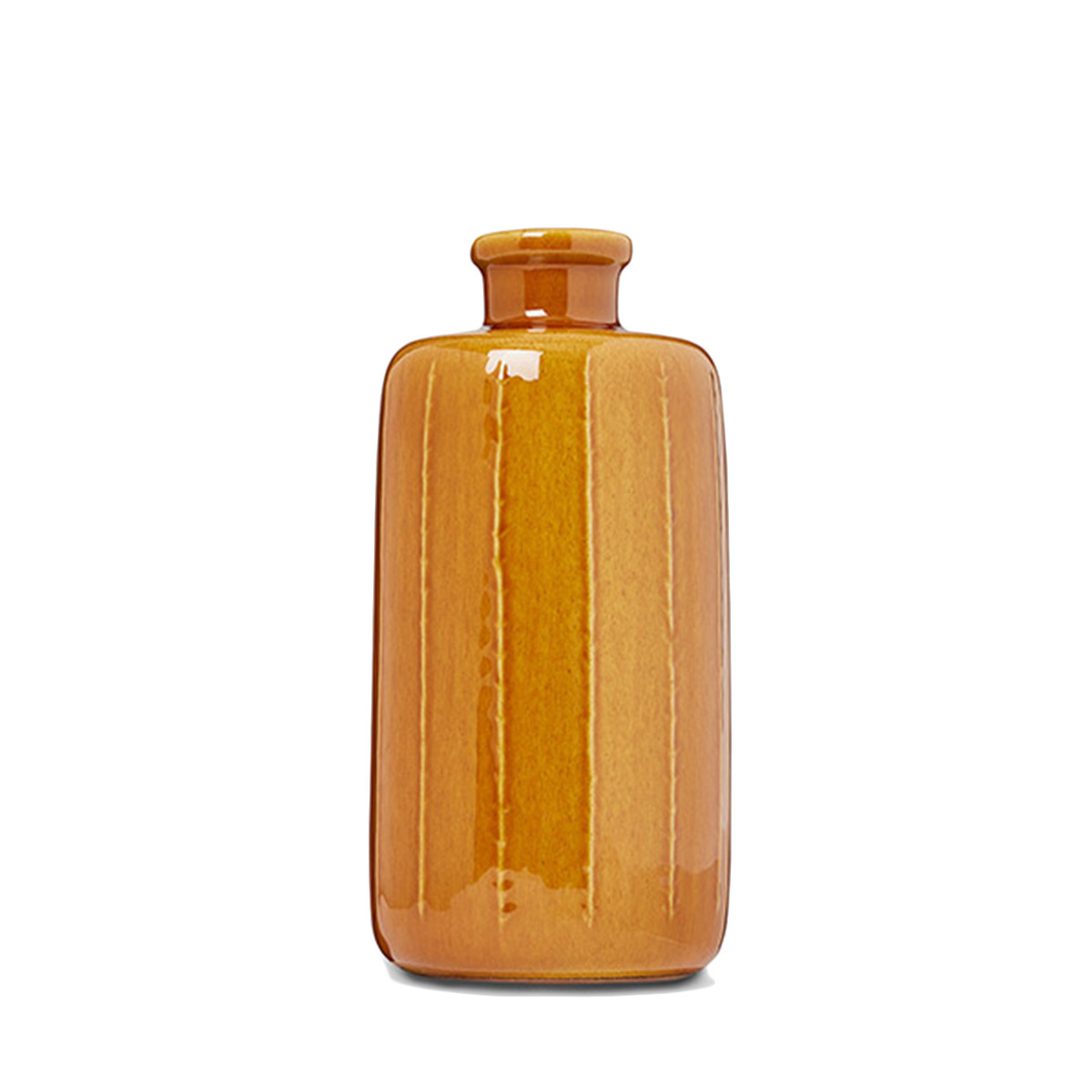 Vase Mini, Fauve - ø9 x H20 cm - Stoneware and enamel - image 1
