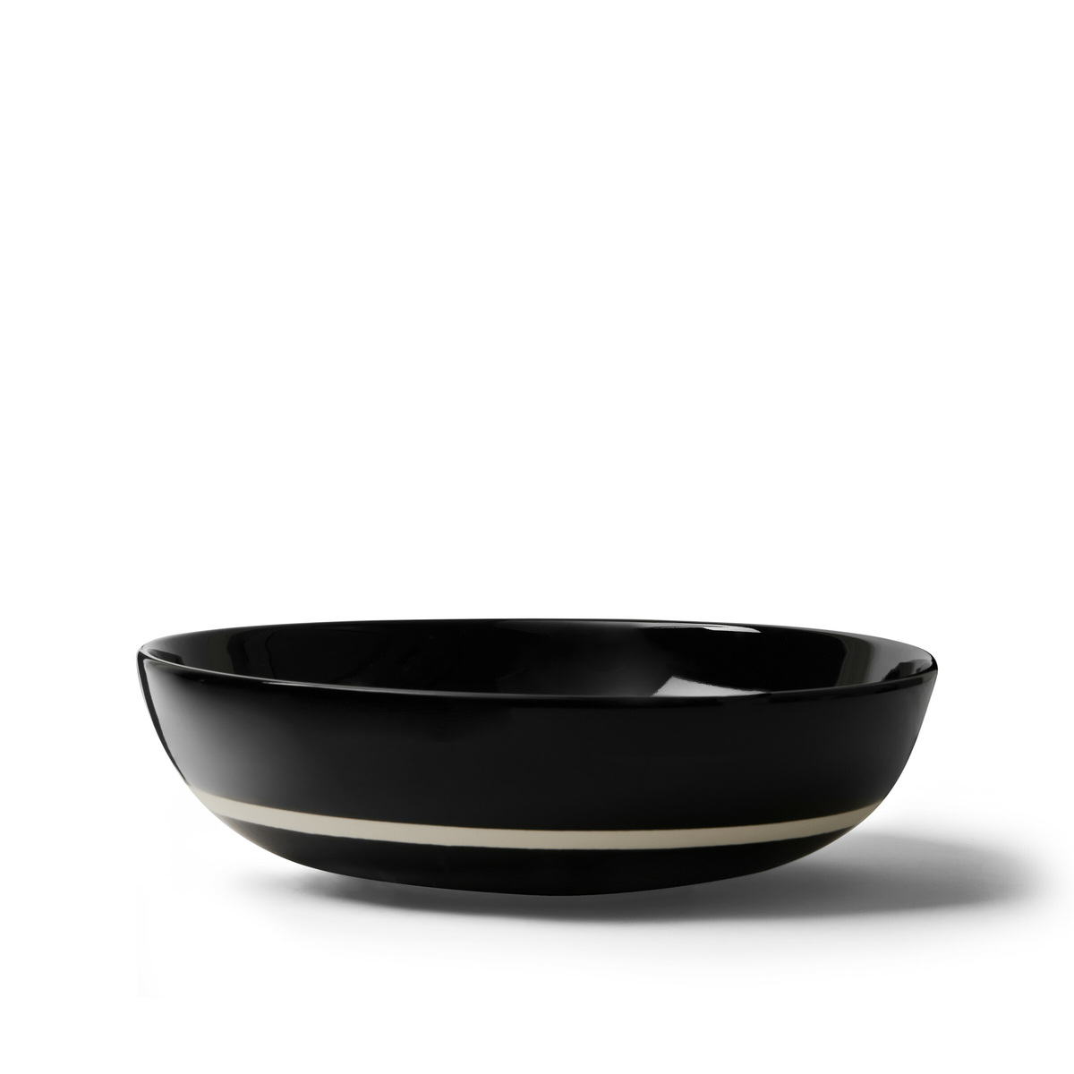 Salad bowl Sicilia, Black Radish - ø33 cm - Ceramic - image 1