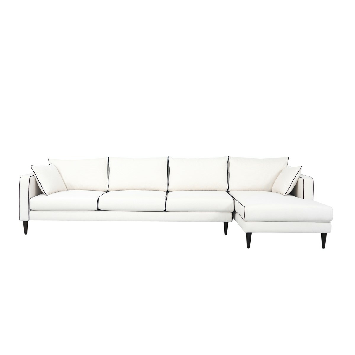 Noa corner sofa - Right angle, L230 x P150 x H75 cm - Cotton - image 1