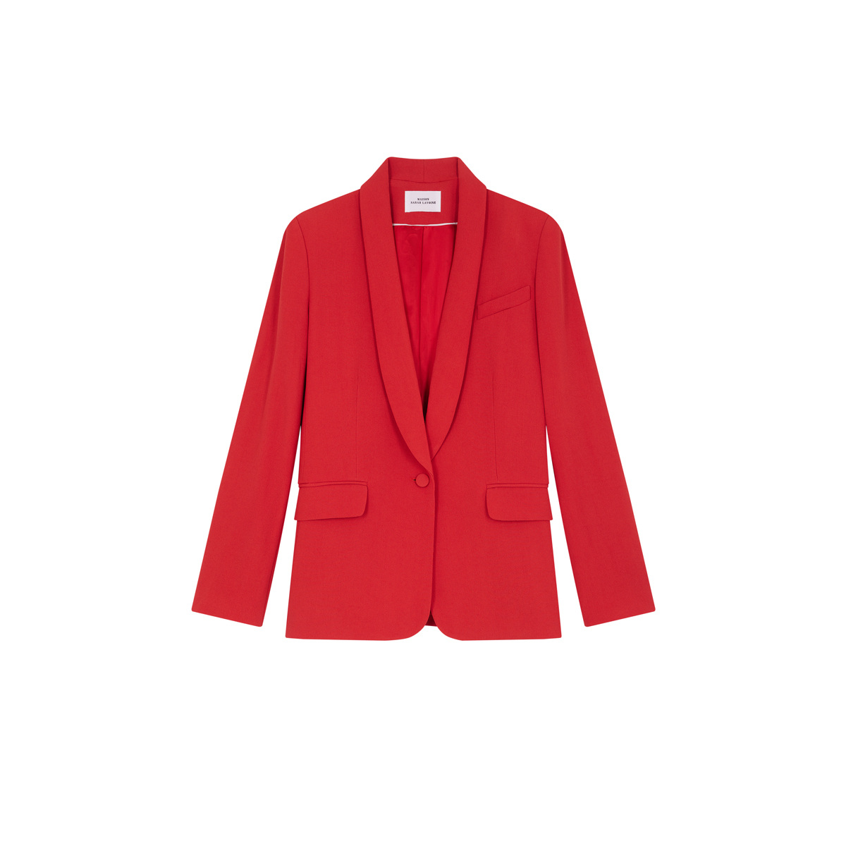 Tuxedo Jacket France, Lava - Straight cut - Acetate / Viscose - image 1