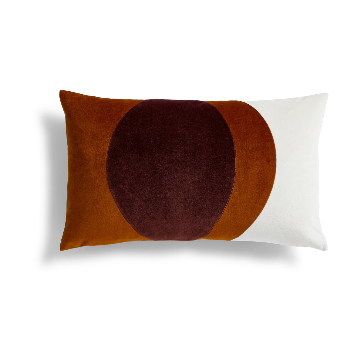 Cushion Lune, Bark - 50 x 30 cm - Cotton velvet - image 1