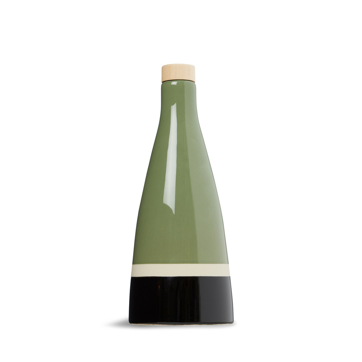 Bouteille d'huile d'Olive Sicilia, Eucalyptus - H24 x ø11 cm - Céramique - image 1