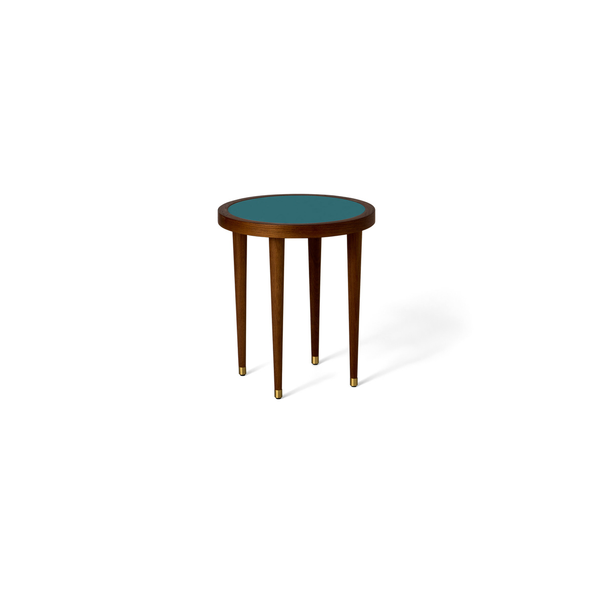 Round Coffee Table Puzzle, Oak / Black - L60 x W60 x H40 cm - Oak - image 1