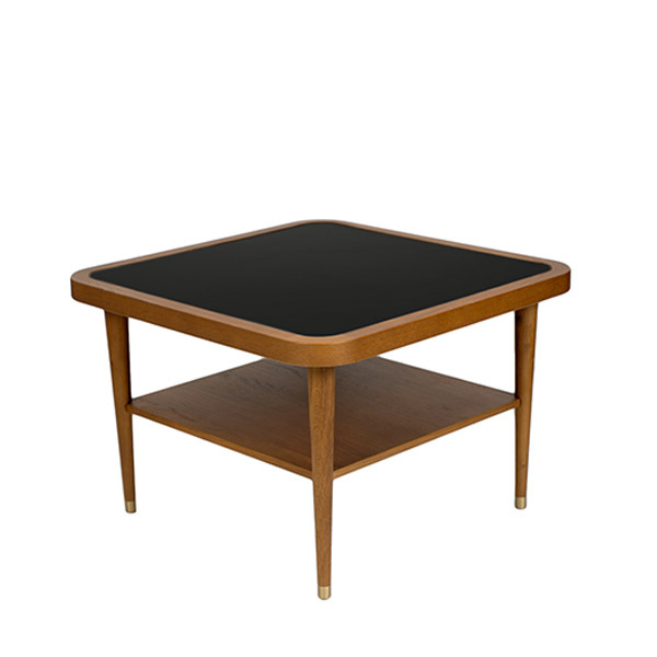 Table Basse Puzzle, Chêne / Noir - L60 x l60 x H40 cm - Chêne - image 1