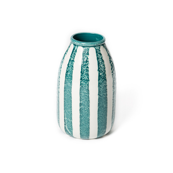 Vase Décoratif Riviera, Bleu Sarah - H24 cm - Céramique - image 1