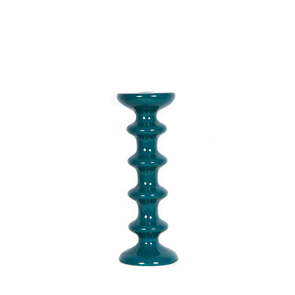 Candlestick Slavic, Blue Sarah - L25 cm - Ceramic - image 1