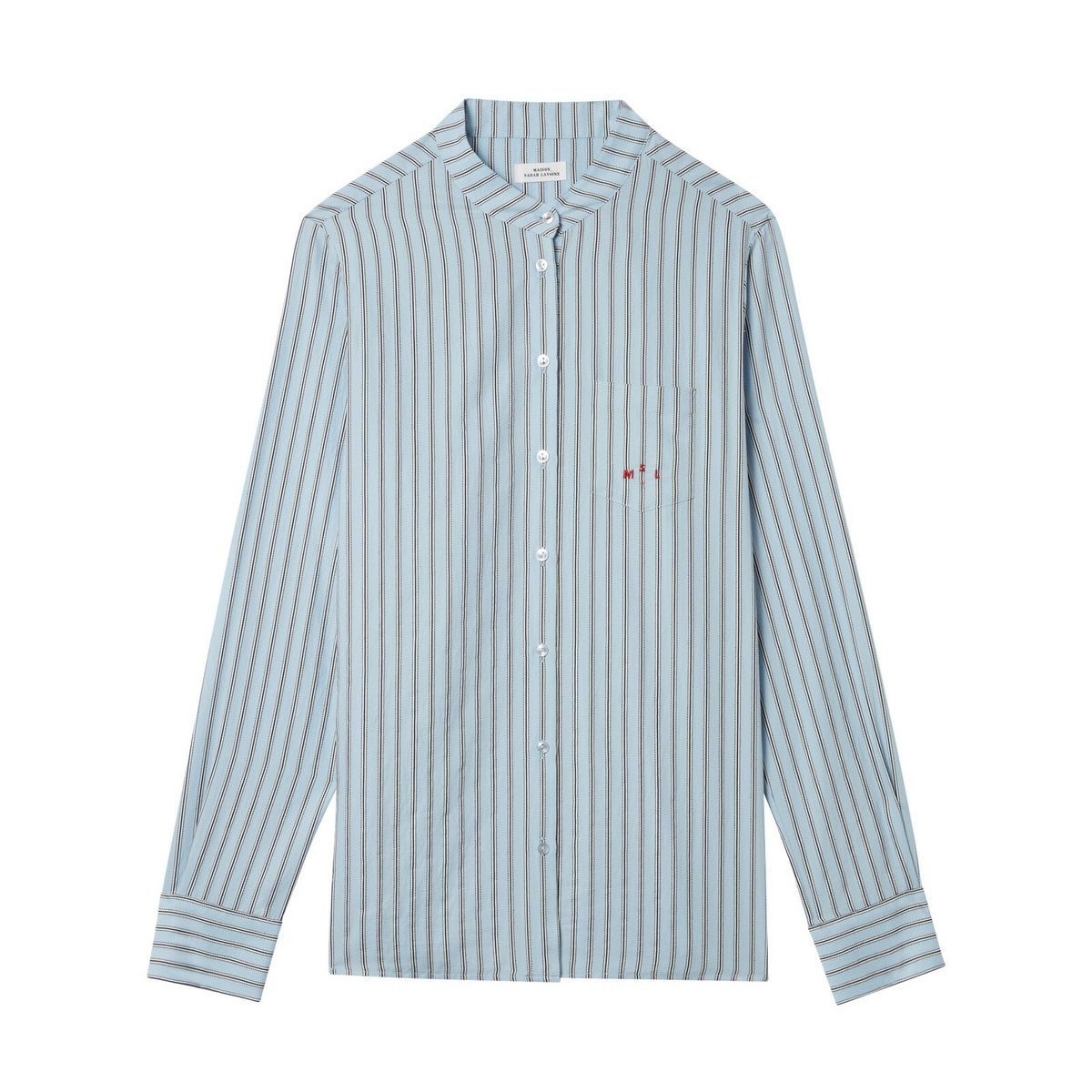 Shirt Venezia, Blue striped - Cotton - image 1