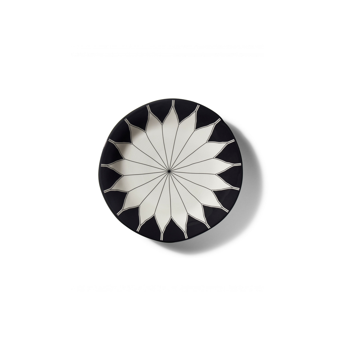 Dessert Plate Daria, Black - ø22 cm - Ceramic - image 1