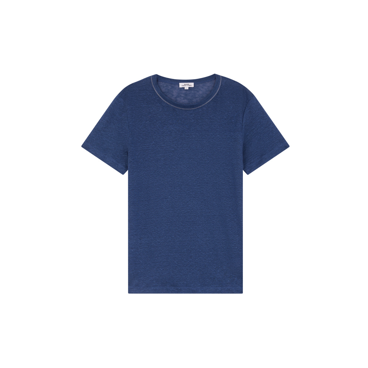 T-Shirt Lina, Encre - Col Rond - 100% Lin - image 1