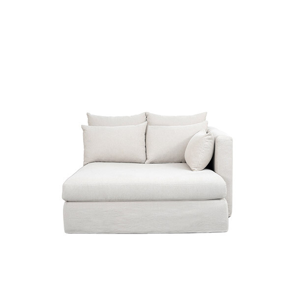 SuperBox sofa - Right armrest, L51 x D71 x H34 in - Cotton - image 2