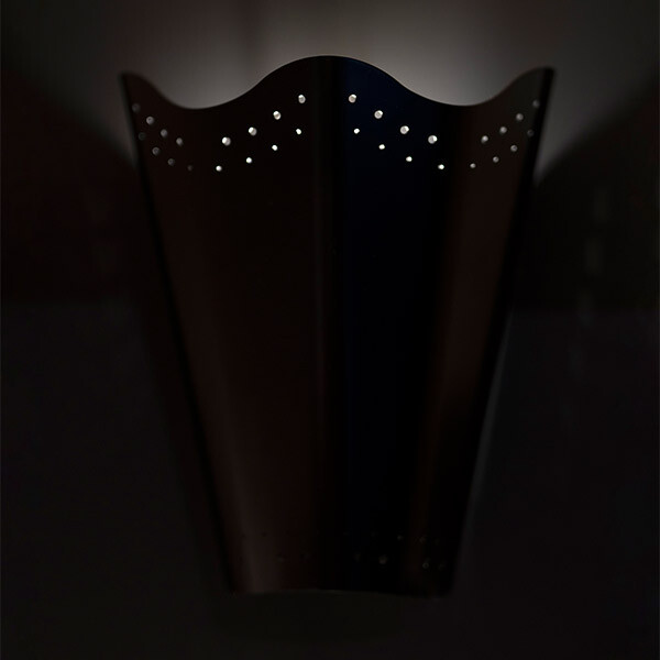 Applique Stellaire, Noir - H23 cm - Laiton - image 2