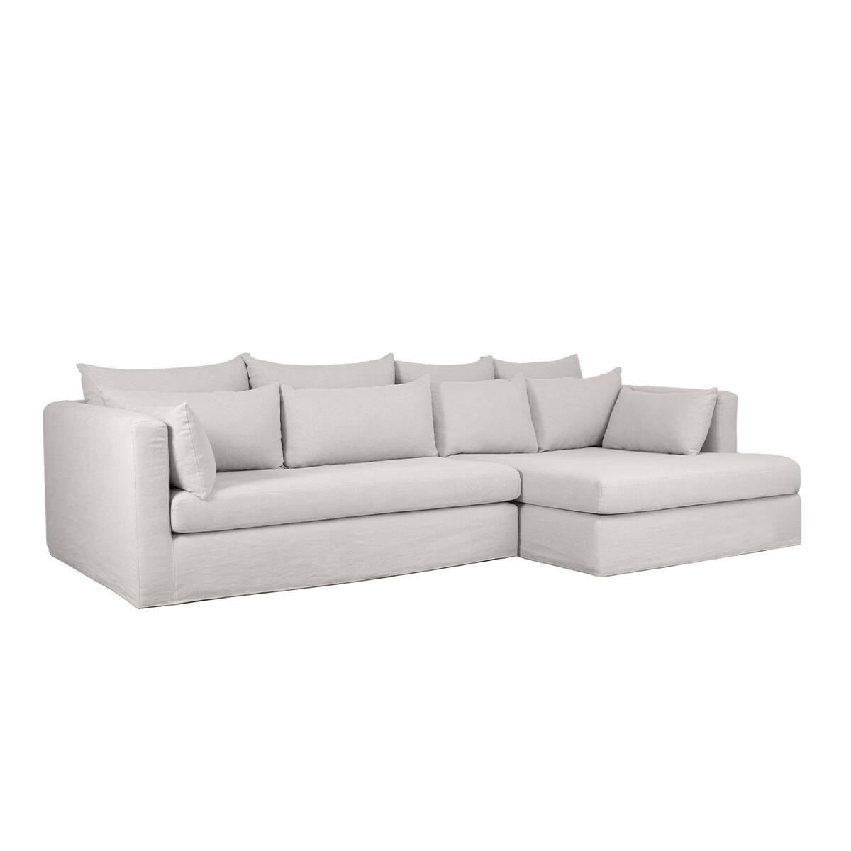 SuperBox corner sofa - Right angle, L335 x P180 x H85 cm - Linen - image 2