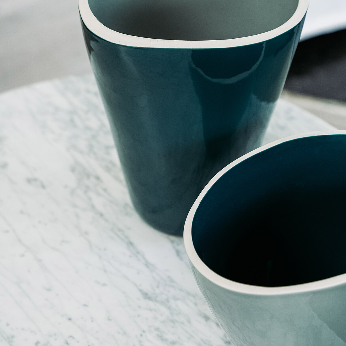 Vase Double Jeu, Linden / Sarah Blue - 29 cm - Ceramic - image 2