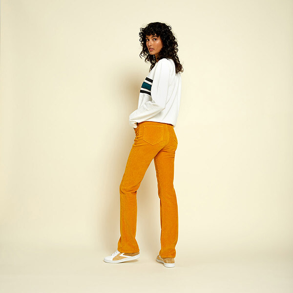 Pants Belfast, Saffron - Slightly flared trousers - Corduroy - image 2