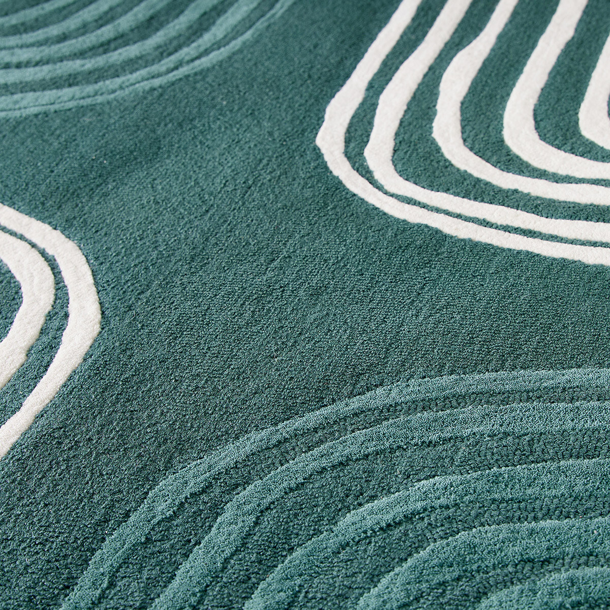 Carpet Labyrinth, Thé de Chine - 200 x 300 cm - Wool / Cotton - image 2