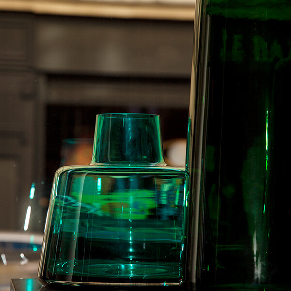 Vase Pure, Aqua - H23 x ø24 cm - Glass - image 2