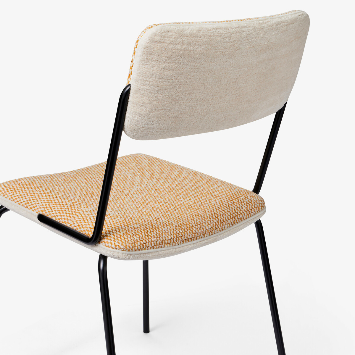 Chair Double Jeu - Publisher Fabric, Ocre - H85 x W51 x D43 cm - Steel /Cotton - image 2