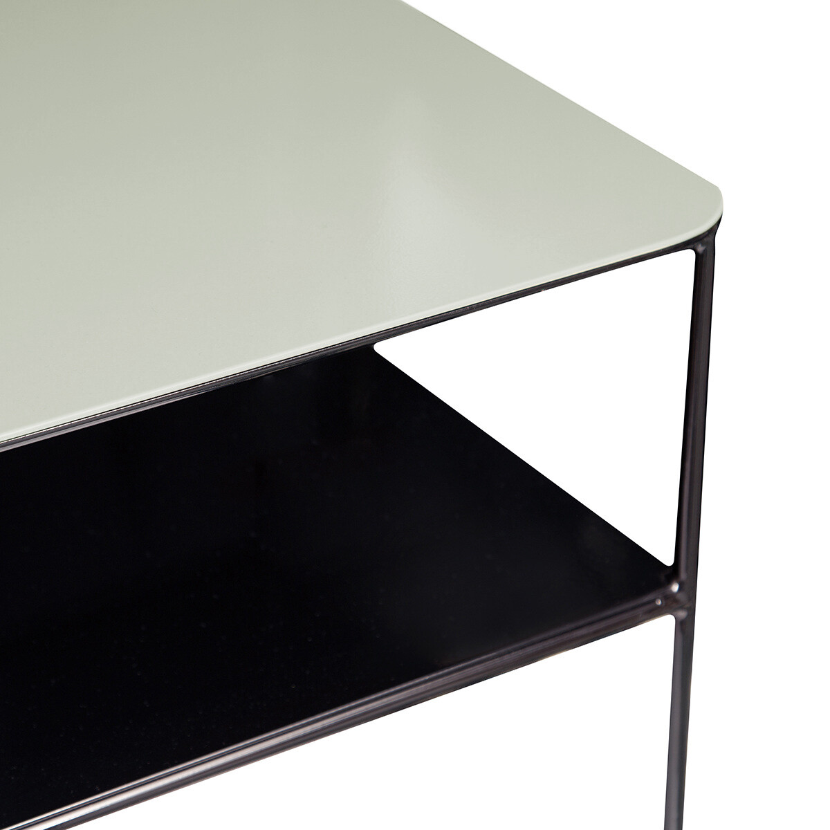 Console Table Double Jeu, Thyme / Black - W110 x D35 x H85 cm - Powder coated steel - image 2