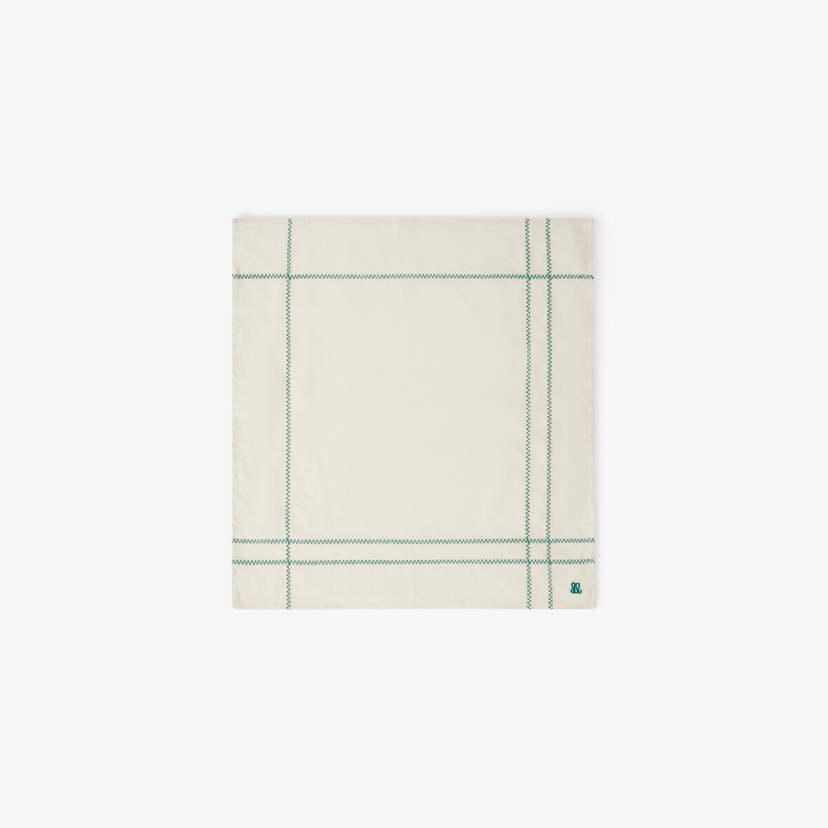 Serviette de table Libra, Vert Forêt - 45 x 45 cm - image 2