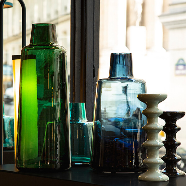 Vase Pure, Green - H50 x ø19,5 cm - Glass - image 2