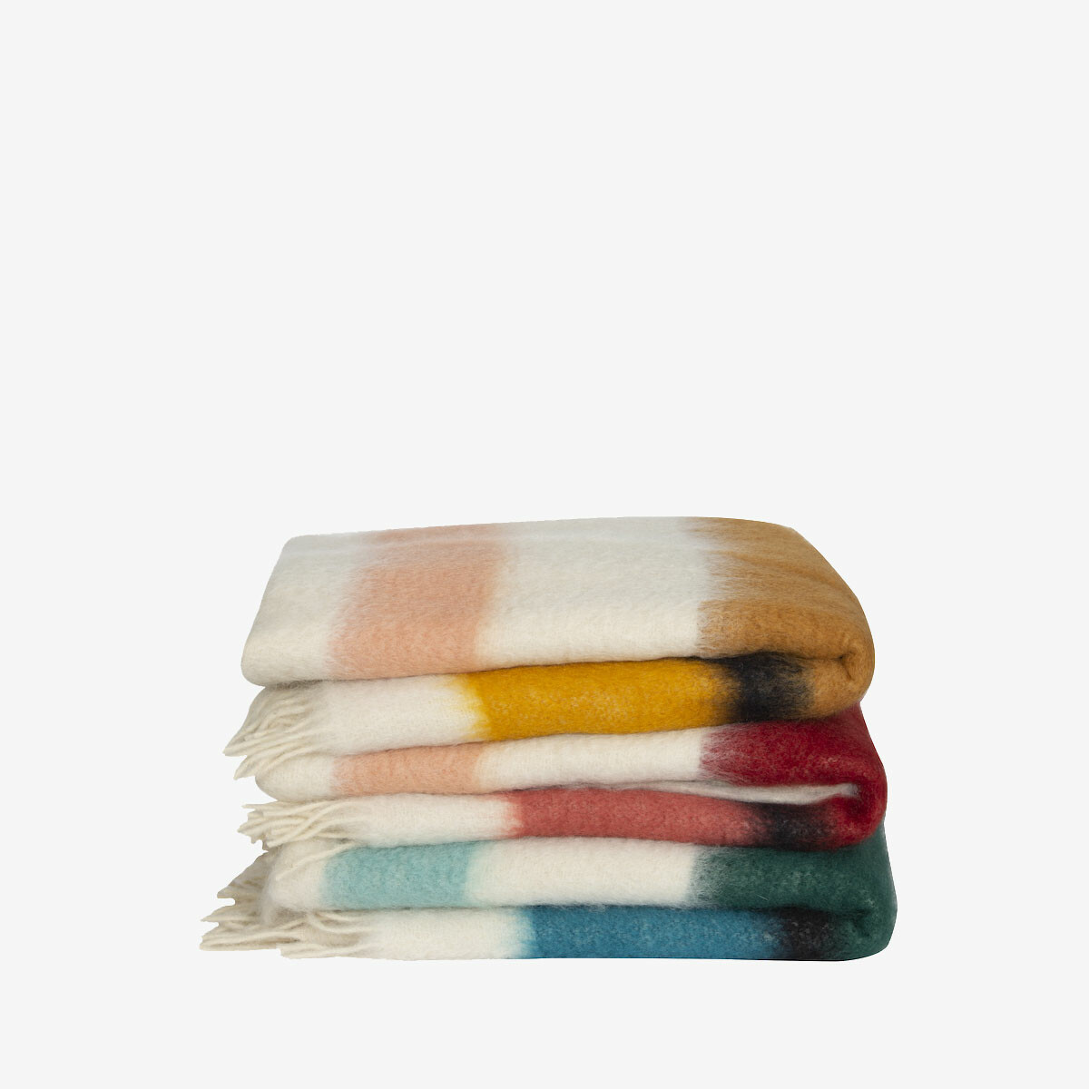 Plaid Serenity, Various Colours - L130 cm - Mohair / Wool - image 2