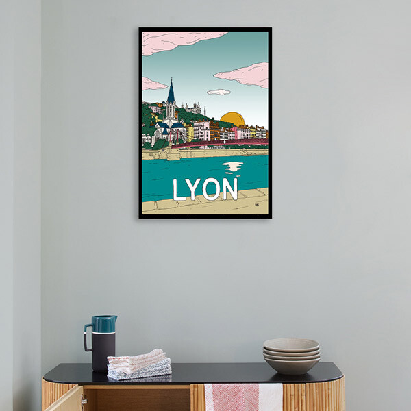Poster Lyon, 20 x 28 in - image 2