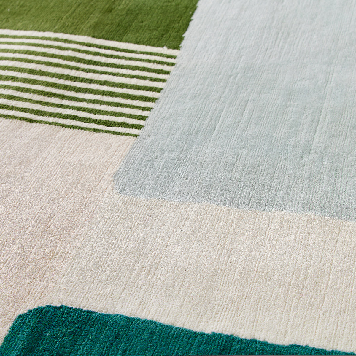 Carpet Boro, Eucalyptus - 200 x 300 cm - Wool / Cotton - image 2