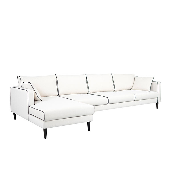Noa corner sofa - Left angle, L230 x P150 x H75 cm - Cotton - image 2