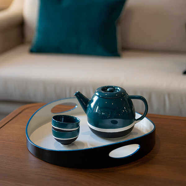 Teapot Sicilia, Bleu Sarah - 1,5L - Ceramic - image 2