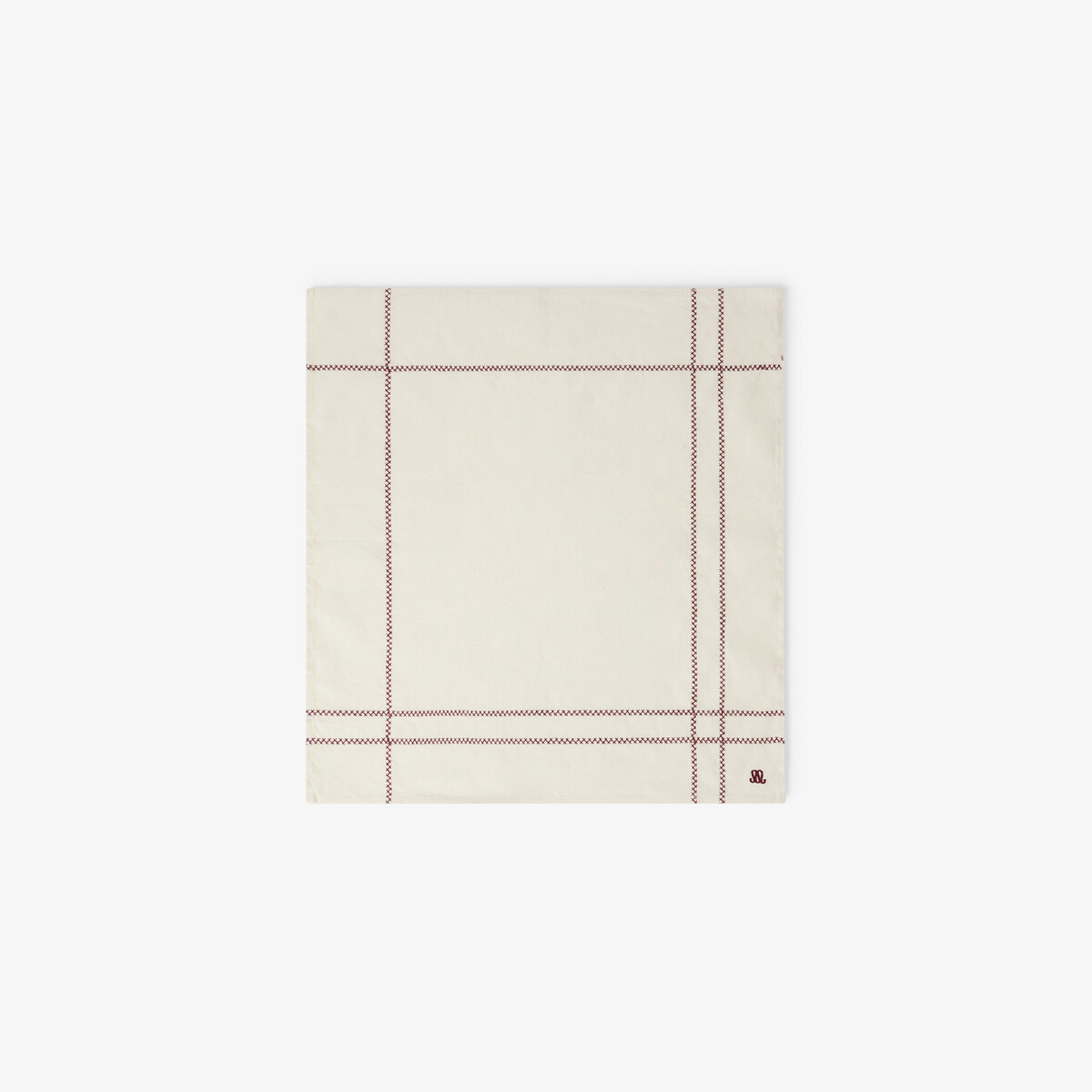 Serviette de table Libra, Aubergine - 45 x 45 cm - image 2