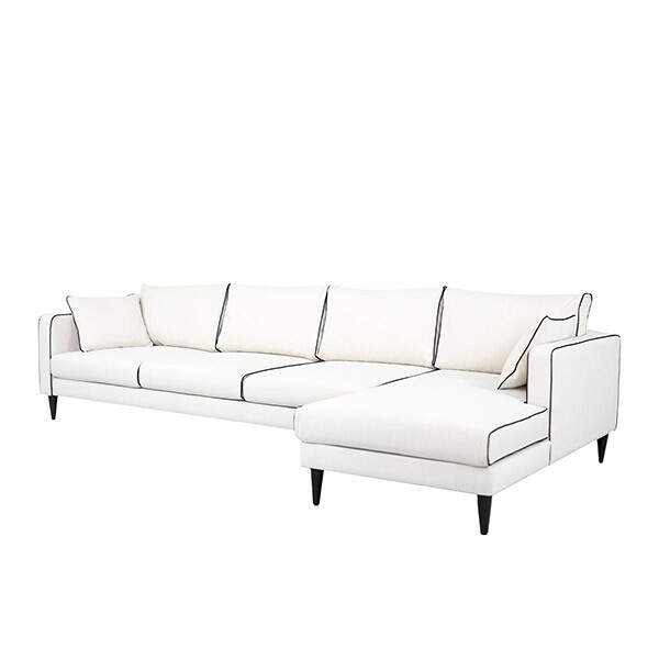 Noa corner sofa - Right angle, L230 x P150 x H75 cm - Cotton - image 2
