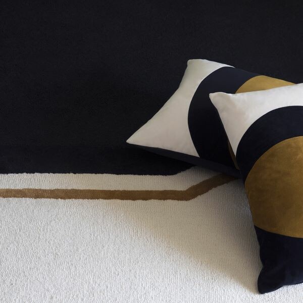 Carpet Lueur, Ochre - W170 x L240 cm - 100% Wool - image 2