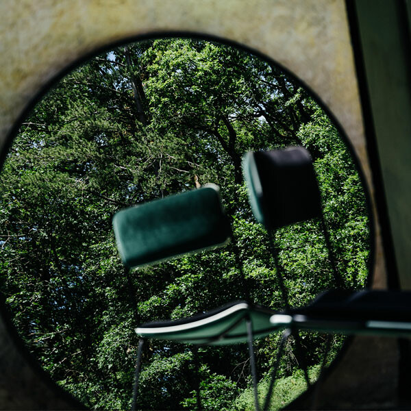 Mirror Bubble, Black Oak - ø50 cm - Oak - image 2