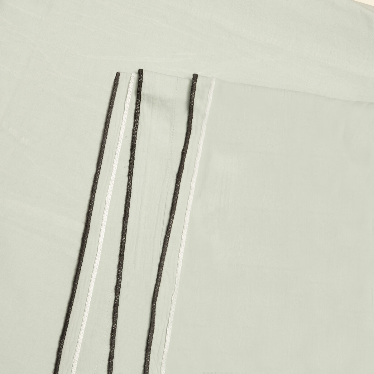 Housse de Couette Pensée, Tilleul - 260 x 240 cm - Percale de Coton Bio - image 2