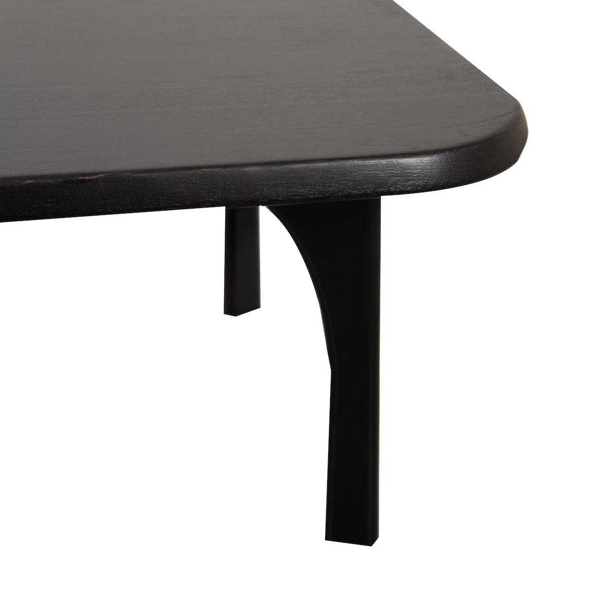 Coffee Table Oasis, Black - L150 x W70 x H40 cm - Oak / Metal - image 2