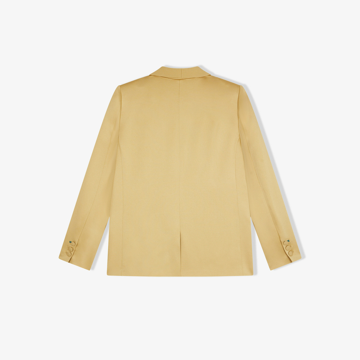 Tuxedo Jacket France, Golden - Straight cut - Acetate / Viscose - image 2