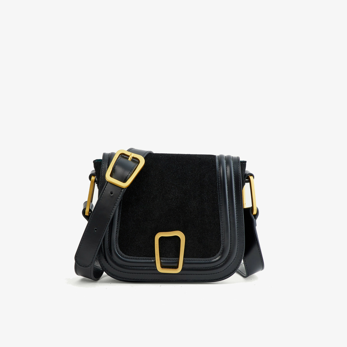 Shoulder bag Barth, Black Mini - W7,5 x H6,5 x D2 cm - Cow suede - image 2