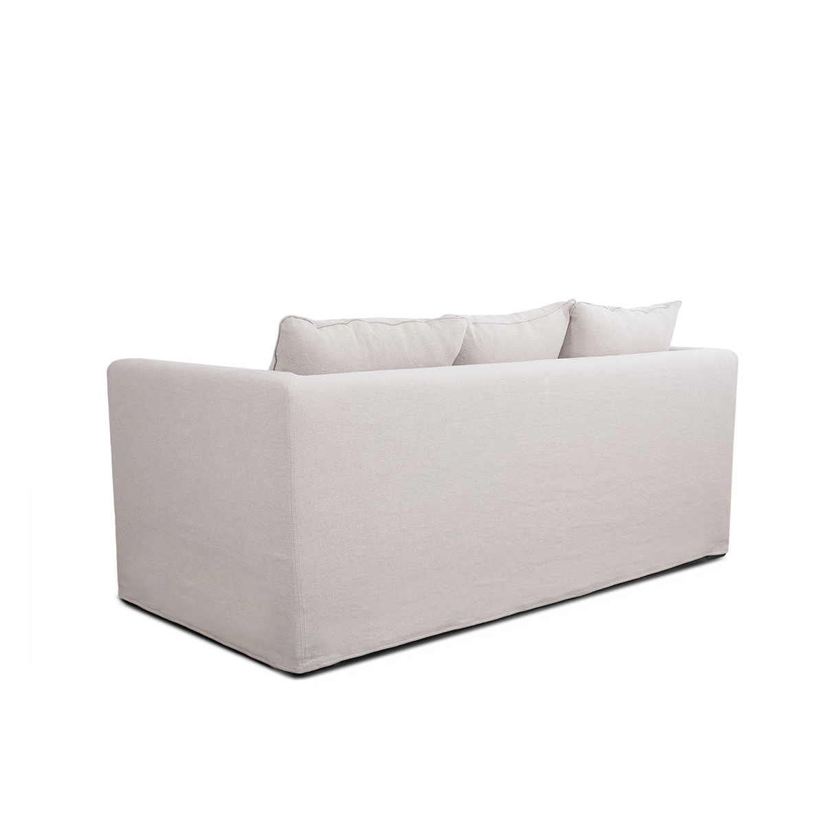 Box Sofa Bed, Beige - Various Sizes - Linen - image 5