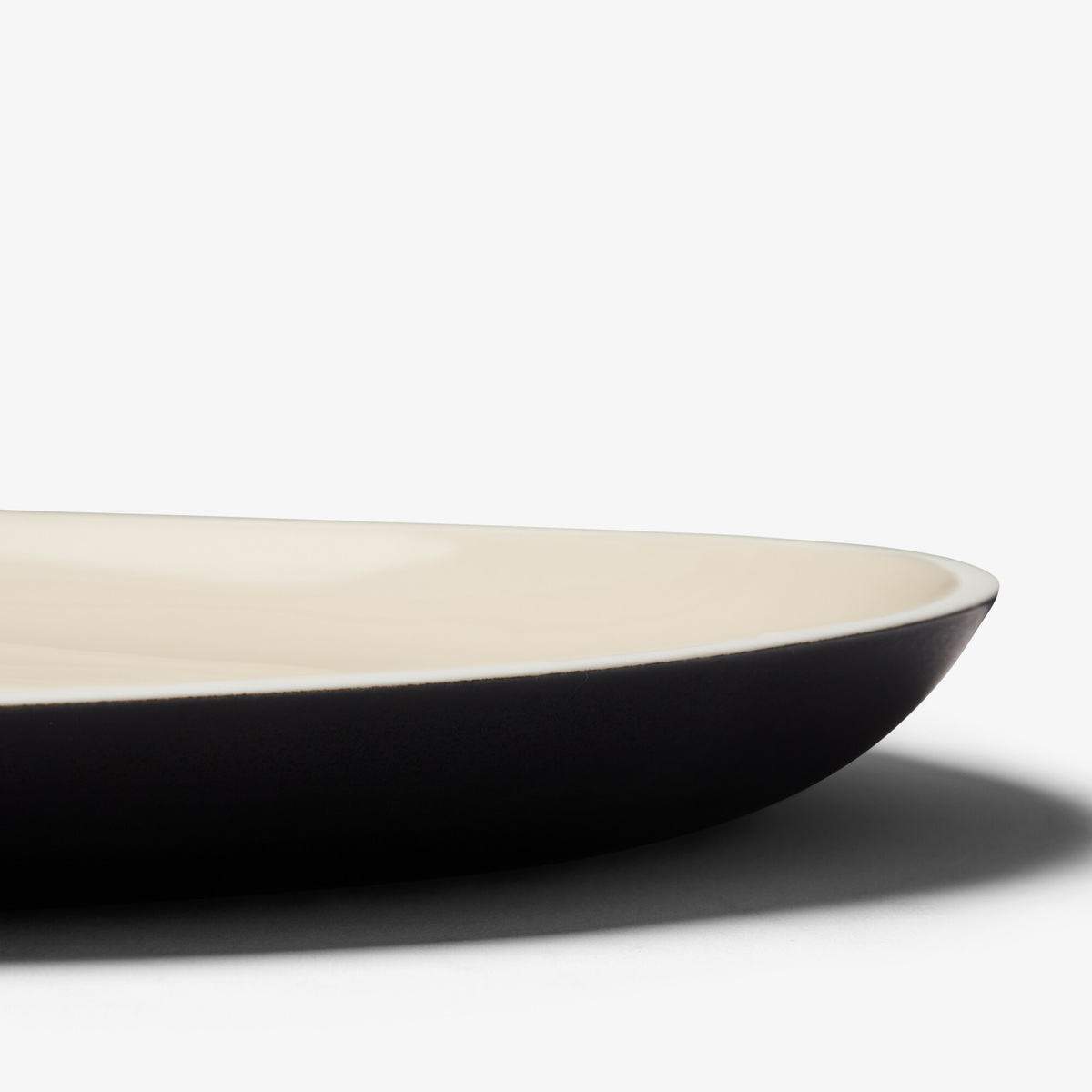 Platter Sicilia, Off-White platter - L43 x 32 cm - Ceramic - image 2