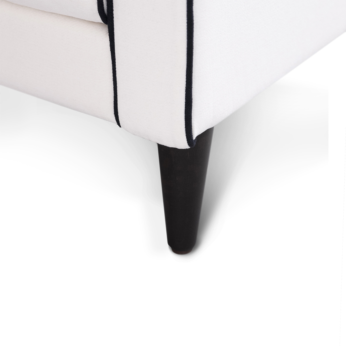 Noa Bench, White - L140 x W60 x H70 cm - Cotton / Wood - image 4